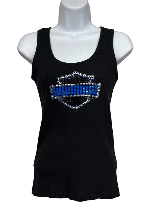 Harley-Davidson Tops - Harley fitted tank size medium